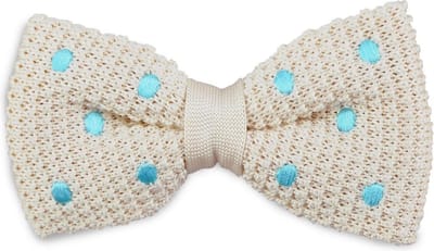 We Love Ties - Strikken - Strik Dotted Dandy - beige / turquoise