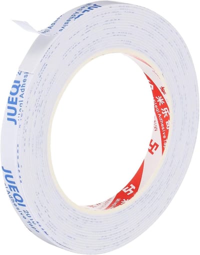 Sealing Foam Tape 5M, 10mm Breed, 1mm Dik, Enkele Zijde Weerbestendige Strip voor Deuren en Ramen, Isolatie en Geluidsdemping, Wit