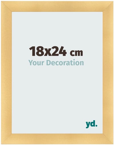 Your Decoration - Fotolijst 18x24 cm - MDF - Goud Mat - Pisa