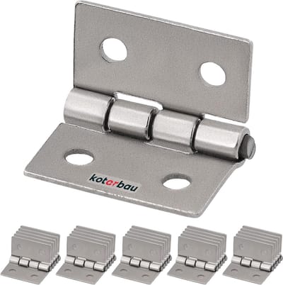 25x Set Kastscharnieren 20mm Inklapbaar - Band Scharnieren Nikkel voor Kisten en Gereedschap