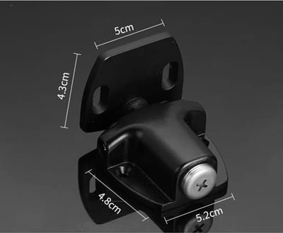 Deurstop - Deurwig Plint Buffer - Deur Stil Houden - Sterke Magnetische Aantrekkingskracht - Niet-magnetisch - Zwart Wit