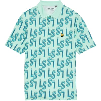 Bedrukte polo Lyle & Scott Monogram