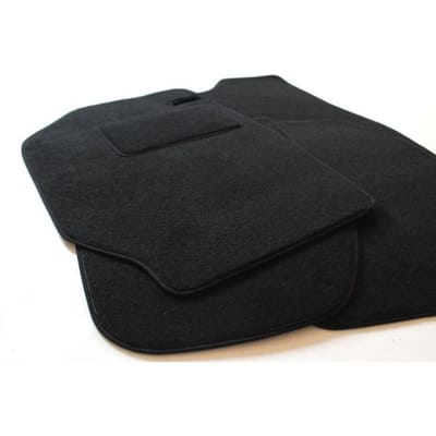 Tapis De Sol Noir Velours - J&J AUTOMOTIVE - Alfa Romeo 145 - Sur Mesure - Antidérapant - Imperméable noir