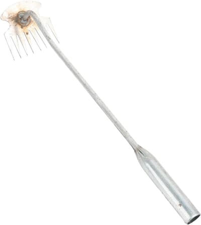 Onkruidverwijderaar Tuin - Wortelsteker Bodem - Gazon Onderhoud - 8 Tanden Ontwerp - 43 cm Lengte - Metaal