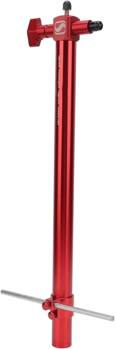 Service Alignment Tool voor Fietsen - Lichtgewicht Kalibratie Gereedschap van 400mm voor Race- en Mountainbikes, Verstelbare Aluminium en Leer Accessoires