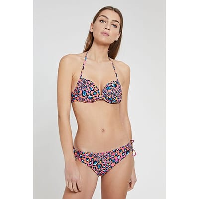 Shiwi Ladies Leopard Spot Luca Push Up Bikini Azalea Pink Maat: 36 | Bikini's Outlet | Dames | Roze