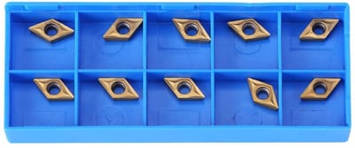 10 Stuks CNC Carbide Inserts voor Draaien, Geschikt voor RVS, Inclusief Opbergdoos en Precisie Snijgereedschap
