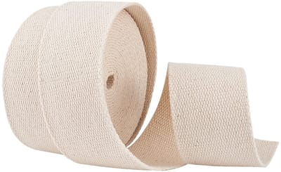 Dailygoods- Singelband 5 m - Katoenen Keperstof - 5 cm Breed - Zware Katoenen Band - Visgraat Patroon - Voor Ambachten en Woondecoratie - Lint