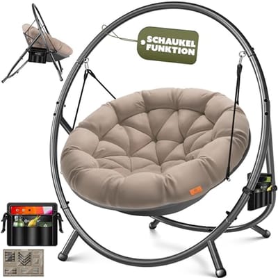Hangstoel met frame voor binnen en buiten - comfortabel en stijlvol