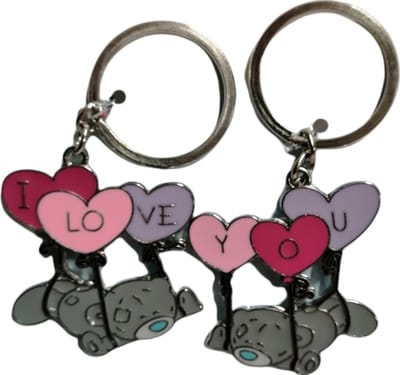 ME TO YOU Sleutelhanger LOVE - liefde - vriendschap - liggend beertje LOVE