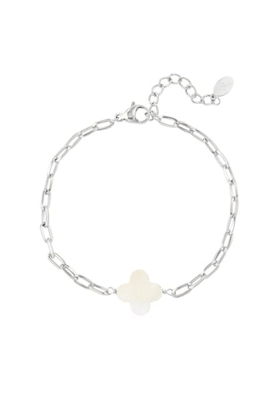 Klaver armband - Clover - RVS sieraden - Sieraden - Armband - Bracelet - Clovers - Klavers - Tijdloos - Open armband