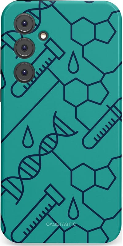Casetastic hoesje geschikt voor Samsung Galaxy A35 - Dubbellaagse bescherming - DNA Creaties - Fashion Case - Turquoise