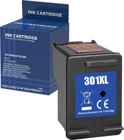 Inktcartridge geschikt voor HP 301XL zwart compatibel HP Envy 4500 5530 DeskJet 1000 1050 1510 2050 2540 3050 OfficeJet 2600 4630