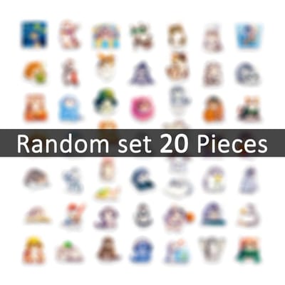 Katten Stickers Schattig Cosplay Cartoon Stijl Kleurrijk Graffiti Dieren Voor Diy Creatieve Decoratie Leuk Sticker Pakket 203050 Stuks black