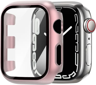 Strap-it Geschikt voor Apple Watch PC hard Case - Geschikt voor Apple Watch 4 / 5 / 6 / SE - 40 mm - rosé pink - hoesje - beschermhoes - protector - bescherming