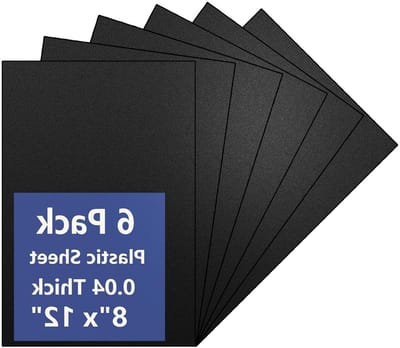 Kunststof Platen - Zwarte Vellen - Doe-het-zelf Decoratie - Flexibel Duurzaam Materiaal - 20x30 Cm Set - Zwart