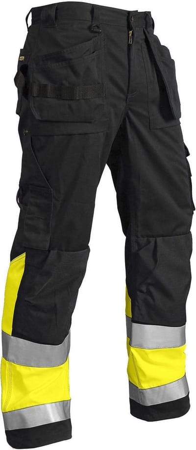 Blaklader Werkbroek High Vis 1529-1370 - Zwart/High Vis Geel - C46