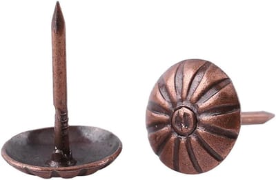 Vintage Bekleding Spijkers Rond Hoofd Bronzen Metaal Tags voor Meubels, Sofa, Schoenen en Deuren - 100 Stuks (11 * 16mm)