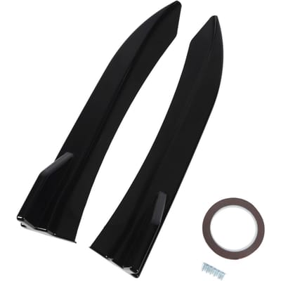 2 Stuks Auto Achterbumper Splitter Glanzend Zwart Zijspoiler voor 3 Serie F30 F31 M Sport 2011 tot 2019 black