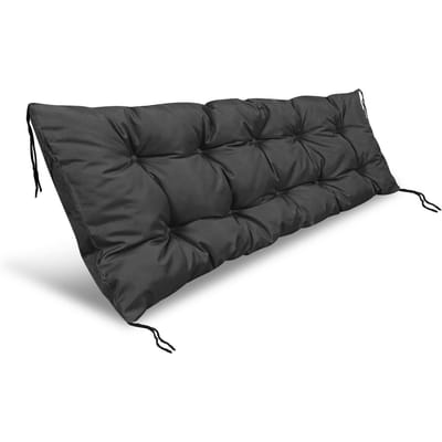 Tuinkussen 120x40 cm waterdicht voor palletbank zwart