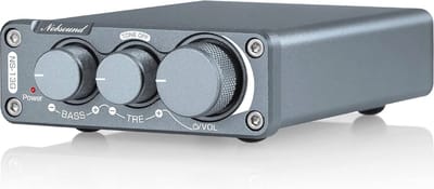 Solidchoice - Mini 2-Kanaals Versterker met Hi-Fi Geluid en Bass Controle