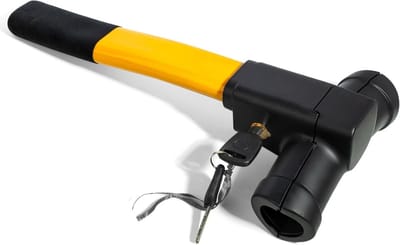 Dailygoods - Catekro Stuurklauw, diefstalbeveiliging, robuuste stuurvergrendeling voor diefstalbeveiliging, verstelbaar immobilisatiesysteem, stuurslot, camper, auto, SUV, vrachtwagen, met 2 sleutels, onbreekbaar