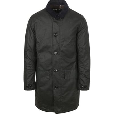 Barbour Waxjas Mac Navy - Maat L - Heren - Outdoor jassen