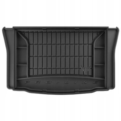 FROGUM Kofferbakmat - Rubber - Geschikt voor SEAT MII (vanaf 2011) - Hatchback - Lage laadvloer - Organizer functie - Zwart