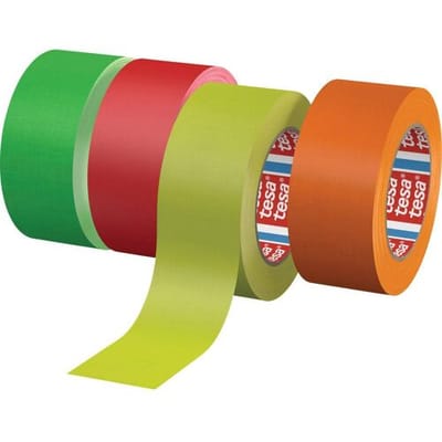 04671-00049-10 Textieltape tesaband 4671 Neon-oranje (l x b) 25 m x 19 mm 1 stuk(s)