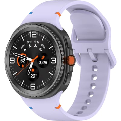 Mocaa Samsung Galaxy Watch8 Siliconen Bandje 44mm Paars