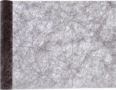 Santex Tafelloper op rol - zwart - 30 x 500 cm - non woven polyester