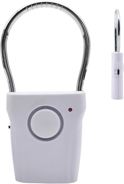 Draadloze Deuralarm - Alarm Sensor - Inbraak Preventie - Luid 120dB Geluid - 15 x 7.2 x 2.7 cm - Wit