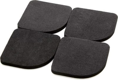 4 STUKS - Slip matjes voor de wasmachine, droger, koelkast, kast of ander apparatuur - Anti slip - Trillingsdempers - Geluiddempers - Anti slip pads - Anti tril mat wasmachine of droger - Voetjes rubber - Meubelonderzetters