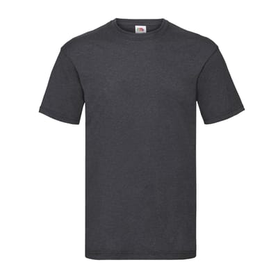 Fruit of the Loom Unisex Adult Waardevol T-Shirt (Donkergrijze heide)