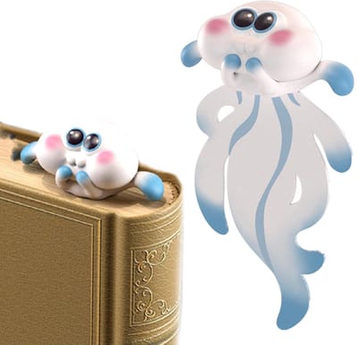 Dailygoods- Bladwijzer voor Kinderen - Grappige 3D-Cartoondieren - Cadeau voor Boekenliefhebbers - Uniek Design - Hoogte 9,6 cm - Gemaakt van PVC - Boekenlegger