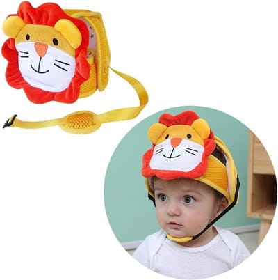 Baby Helm - Beschermkap Hoofd - Leren Lopen - Verstelbare Pasvorm - 42-62 cm Omtrek - Leeuw