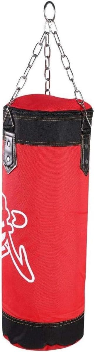 Zware Fitness Zandzak voor Training, Lege Zandzak voor Boksen en Karate, Duurzaam en Veelzijdig (60CM Rood)