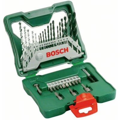 Bosch Accessories X-Line 2607019325 Boor- en bitassortiment 33-delig Metaal, Steen, Beton, Hout, Metselwerk