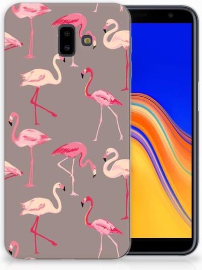 Samsung Galaxy J6 Plus (2018) TPU Hoesje Flamingo