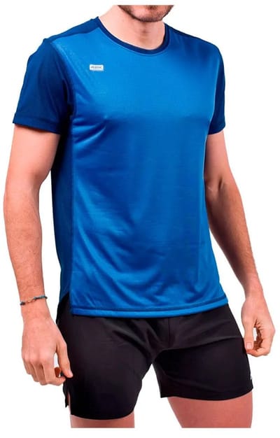 42k Running Dual Flow T-shirt Met Korte Mouwen Blauw XS Man