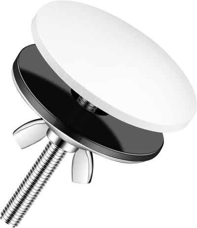 Aanrecht Gat Cover - Kraangat Stopper - Keuken Opruimen - Roestvrij Staal - 2 Inch Diameter - Wit