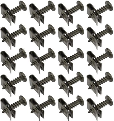 Allecto - Plastic Cover Schroeven - 20 Sets - Voor Auto - Motor