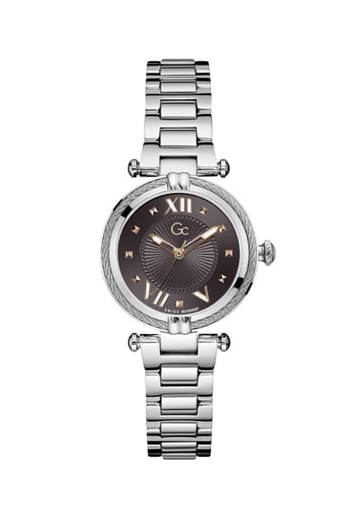 Gc Gdr Gc Cablechic Quartz Analoog Horloge Zilverkleurig Kast: 100% Roestvrij Staal | Armband: 100% Roestvrij Staal 32 mm Z24004L5MF