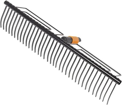 Rake Tool Head with 35 Teeth Width 57 cm Hardened Steel Black QuikFit 1000656