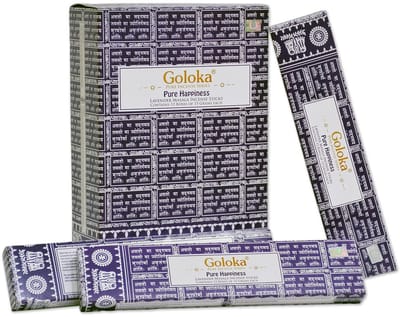 Goloka - pure happiness - lavendel - wierook - doos 12 pakjes