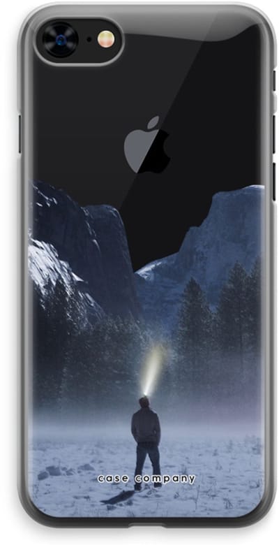 Case Company® - Hoesje geschikt voor iPhone 8 hoesje - Wanderlust - Soft Cover Telefoonhoesje - Bescherming aan alle Kanten en Schermrand
