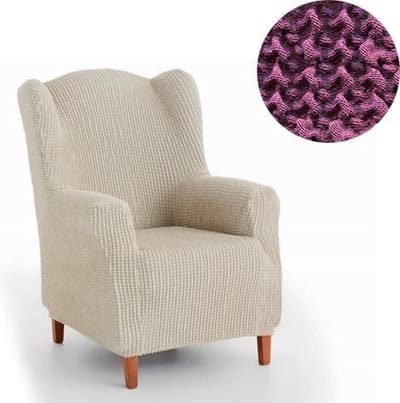 Belmarti Milos - Oorfauteuilhoes 70-100 cm - Paars - Stretch jacquard