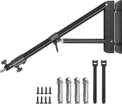 Verstelbare Wandmontage Giekarm voor Fotografie en Videografie – 71-129,5 cm met 180° Rotatie