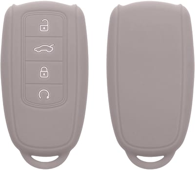 kwmobile autosleutel hoesje geschikt voor Chery Omoda C5 / Jaecoo 7 / Tiggo 7 Pro 8 Pro / Arrizo 5 hoes - TPU autosleutel behuizing - Beschermende auto sleutel case - Sleuteletui in lila wolk
