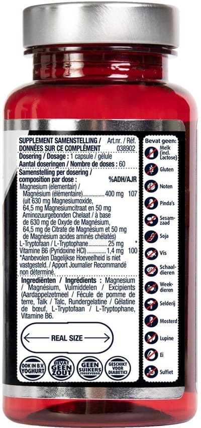 Lucovitaal Magnesium 400 L-Tryptofaan - 2 x 60 capsules - Voordeelverpakking